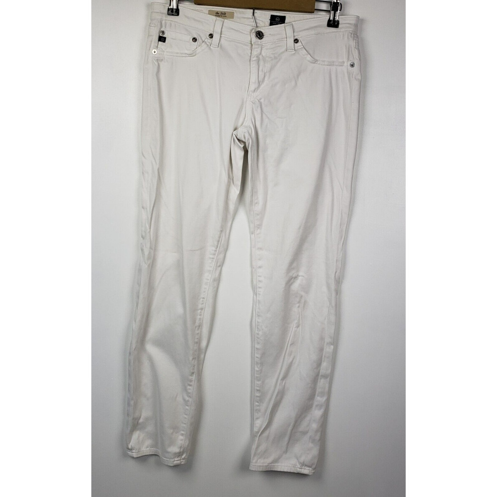 Adriano Goldschmied Jeans Womens 30 White The Stilt Cigarette Straight Leg Denim